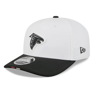 Men's New Era  White/Black Atlanta Falcons 2025 NFL Training Camp 9SEVENTY Adjustable Hat