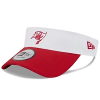 Men's New Era  White/Red Tampa Bay Buccaneers 2025 NFL Training Camp Adjustable Visor