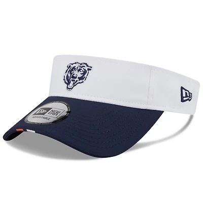 Men's New Era  White/Navy Chicago Bears 2025 NFL Training Camp Adjustable Visor