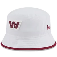 Men's New Era  White Washington Commanders 2025 NFL Training Camp Stretch Bucket Hat