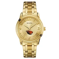Men's Bulova Oregon State Beavers Gold-Tone Watch