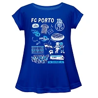 Girls Infant Vive La Fete  Navy FC Porto Impressions Artwork A-Line Top