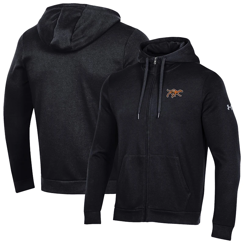 Men's Under Armour Black Campbell Fighting Camels All Day Full-Zip Jacket