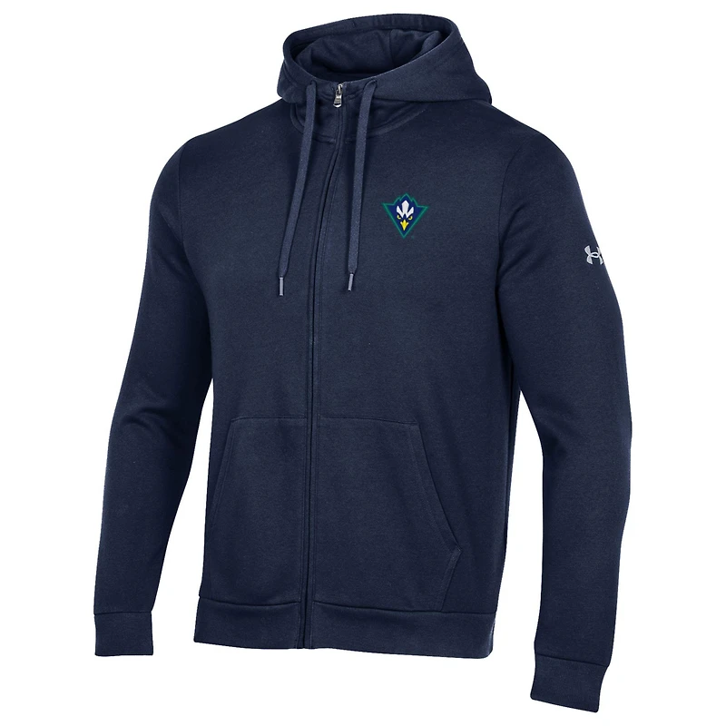 Men's Under Armour Navy UNC Wilmington Seahawks All Day Full-Zip Jacket