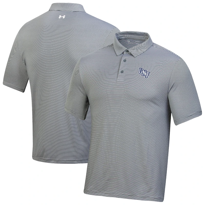 Men's Under Armour Gray UNF Ospreys T2 Green Bridge Stripe Polo
