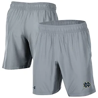 Men's Under Armour Gray Notre Dame Fighting Irish Woven Shorts