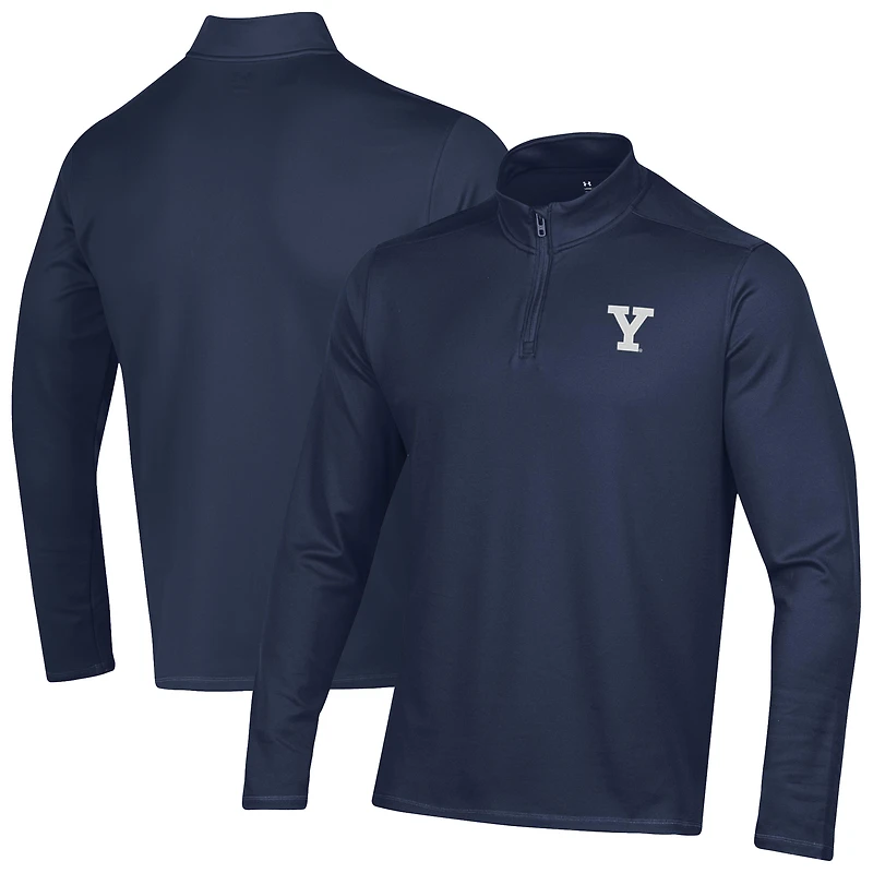 Men's Under Armour  Navy Yale Bulldogs Motion Quarter-Zip Jacket