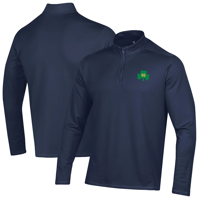 Men's Under Armour Navy Notre Dame Fighting Irish Motion Quarter-Zip Jacket