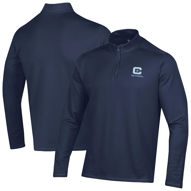 Men's Under Armour  Navy Citadel Bulldogs Motion Quarter-Zip Jacket