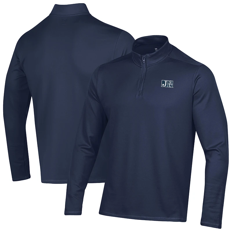 Men's Under Armour Navy Jackson State Tigers Motion Quarter-Zip Jacket