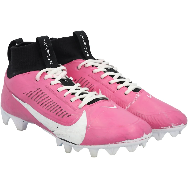 Jaxon Smith-Njigba Seattle Seahawks Game-Used Pink Nike Cleats vs. Buffalo Bills on October 27, 2024