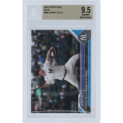 Gerrit Cole New York Yankees 2023 Topps Now 1st Player with 200K in 3 Seasons for the Yankees #844 #/ BGS Authenticated 9.5 Card