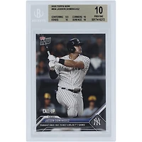 Jasson Domínguez New York Yankees 2023 Topps Now Youngest Since 1901 to Belt 4 HR's in 1st 7 Games #834 BGS Authenticated 10 Rookie Card - 9.5,10,10,10 Subgrades