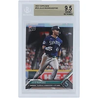 Julio Rodriguez Seattle Mariners 2023 Topps Now 1st Mariners Player w/ 3 Consecutive 4+ Hit Games #723 BGS Authenticated 9.5 Card