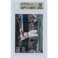 Julio Rodriguez Seattle Mariners 2023 Topps Now Sets New Single Round Record in 2023 T-Mobile Home Run Derby #558 BGS Authenticated 10 Card - 10,9.5,10,10 Subgrades
