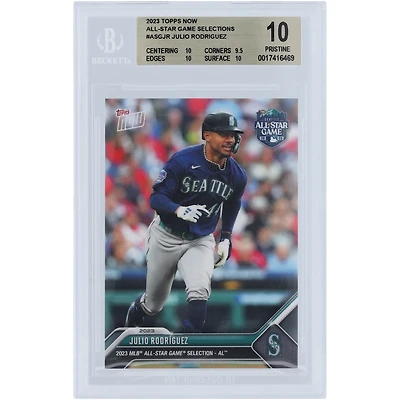 Julio Rodriguez Seattle Mariners 2023 Topps Now 2023 MLB All-Star Game Selection - AL #ASG-JR BGS Authenticated 10 Card - 10,9.5,10,10 Subgrades