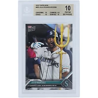 Julio Rodriguez Seattle Mariners 2023 Topps Now 4th Player w/ 30 HR & 30 SB Season By Age 22 #855 BGS Authenticated 10 Card - 10,9.5,10,10 Subgrades