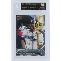 Julio Rodriguez Seattle Mariners 2023 Topps Now 4th Player w/ 30 HR & 30 SB Season By Age 22 Black Label #855 BGS Authenticated 10 Card - 10,10,10,10 Subgrades