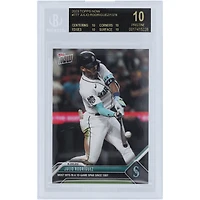 Julio Rodriguez Seattle Mariners 2023 Topps Now Most Hits in a 10 Game Span Since 1997 Black Label #777 BGS Authenticated 10 Card - 10,10,10,10 Subgrades