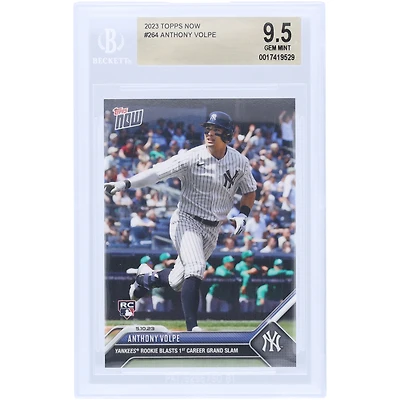 Anthony Volpe New York Yankees 2023 Topps Now Yankees Rookie Blast 1st Career Grand Slam #264 BGS Authenticated 9.5 Rookie Card