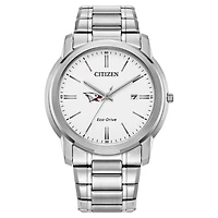 Men's Citizen Watch  Silver North Carolina Central Eagles Classic Eco-Drive Steel Watch