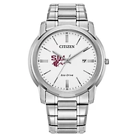 Men's Citizen Watch  Silver Southern Illinois Salukis Classic Eco-Drive Steel Watch