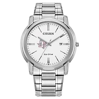 Men's Citizen Watch  Silver Texas Southern Tigers Classic Eco-Drive Steel Watch