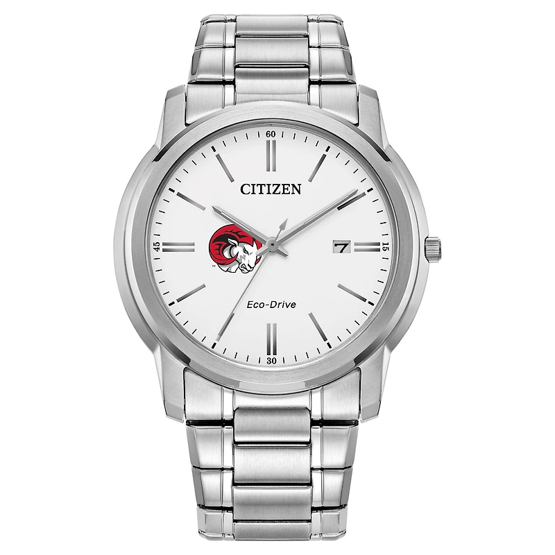 Men's Citizen Watch  Silver Winston-Salem State Rams Classic Eco-Drive Steel Watch