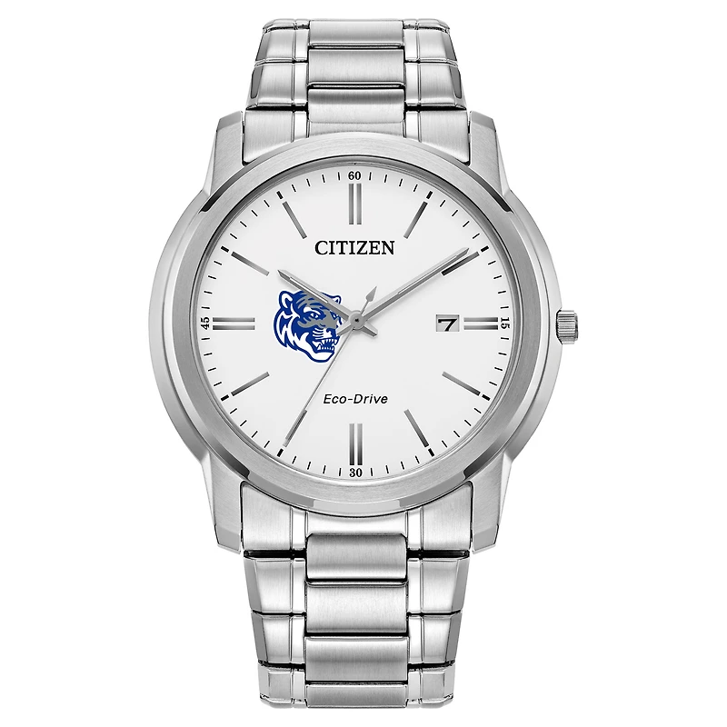 Men's Citizen Watch  Silver Memphis Tigers Classic Eco-Drive Steel Watch