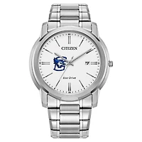 Men's Citizen Watch  Silver Creighton Bluejays Classic Eco-Drive Steel Watch