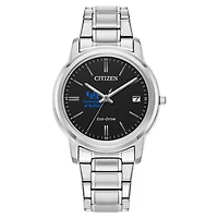 Women's Citizen Watch  Silver Buffalo Bulls Classic Eco-Drive Black Dial Watch