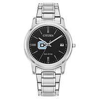 Women's Citizen Watch  Silver Citadel Bulldogs Classic Eco-Drive Black Dial Watch