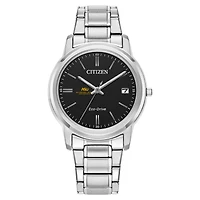 Women's Citizen Watch  Silver Alabama State Hornets Classic Eco-Drive Black Dial Watch
