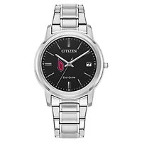 Women's Citizen Watch  Silver Duquesne Dukes Classic Eco-Drive Black Dial Watch