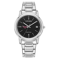 Women's Citizen Watch  Silver Maryland Eastern Shore Hawks Classic Eco-Drive Black Dial Watch