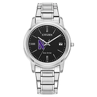 Women's Citizen Watch  Silver Northwestern Wildcats Classic Eco-Drive Black Dial Watch