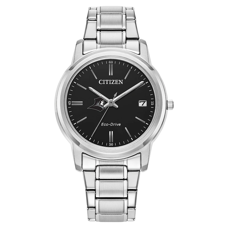 Women's Citizen Watch  Silver Providence Friars Classic Eco-Drive Black Dial Watch