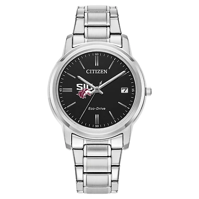 Women's Citizen Watch  Silver Southern Illinois Salukis Classic Eco-Drive Black Dial Watch