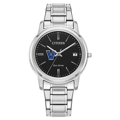 Women's Citizen Watch  Silver Villanova Wildcats Classic Eco-Drive Black Dial Watch