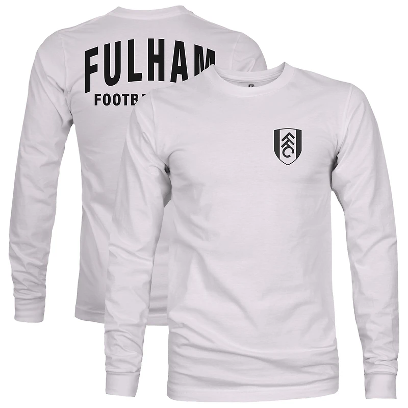 Men's 1863FC  Silver Fulham Team Arch Long Sleeve T-Shirt