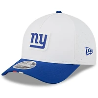 Youth New Era  White/Royal New York Giants 2025 NFL Training Camp A-Frame 9FORTY Adjustable Hat