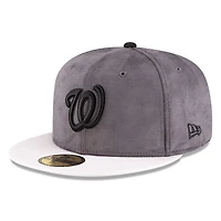 Men's New Era  Charcoal/White Washington Nationals Lids x Chase B Sneaker 59FIFTY Fitted Hat