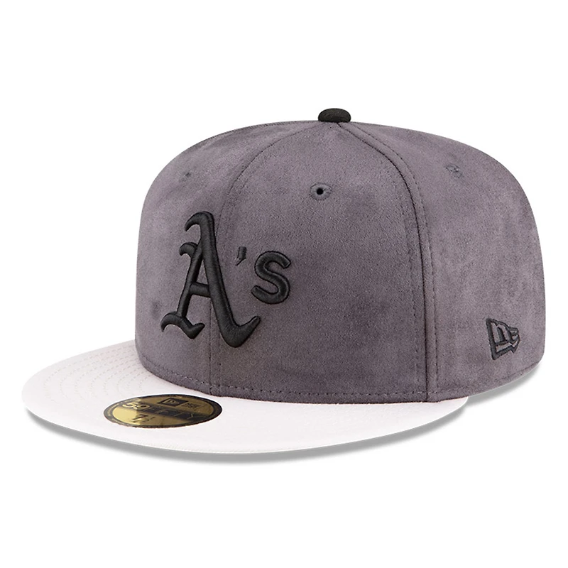 Men's New Era Charcoal/White Athletics Lids x Chase B Sneaker 59FIFTY Fitted Hat