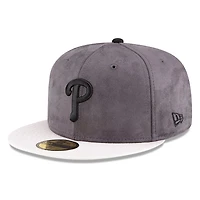Men's New Era  Charcoal/White Philadelphia Phillies Lids x Chase B Sneaker 59FIFTY Fitted Hat