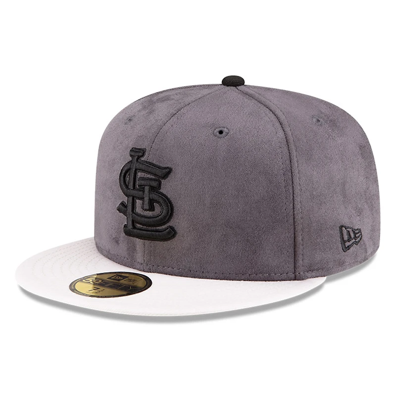 Men's New Era Charcoal/White St. Louis Cardinals Lids x Chase B Sneaker 59FIFTY Fitted Hat