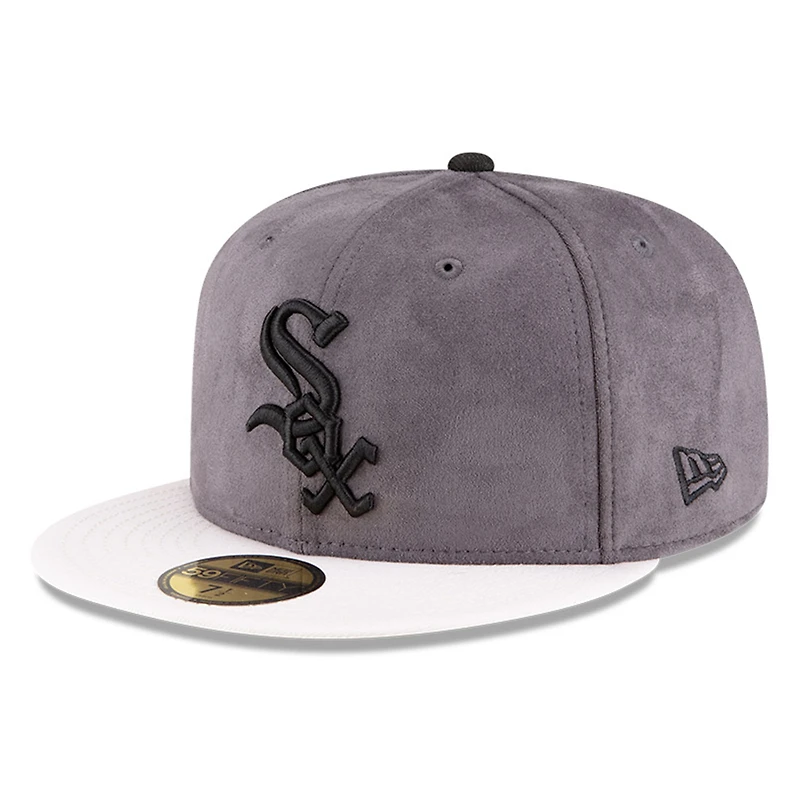 Men's New Era Charcoal/White Chicago White Sox Lids x Chase B Sneaker 59FIFTY Fitted Hat