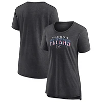 Women's Gray Philadelphia Flyers Proud Tri-Blend T-Shirt