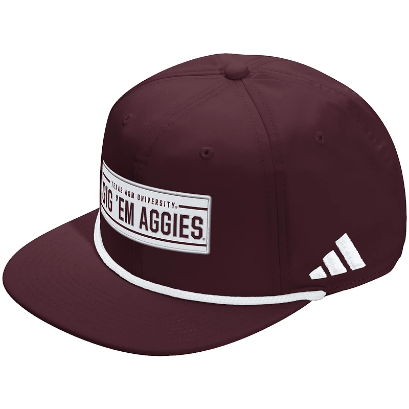 Unisex adidas  Maroon Texas A&M Aggies Locker Room Rope Adjustable Hat