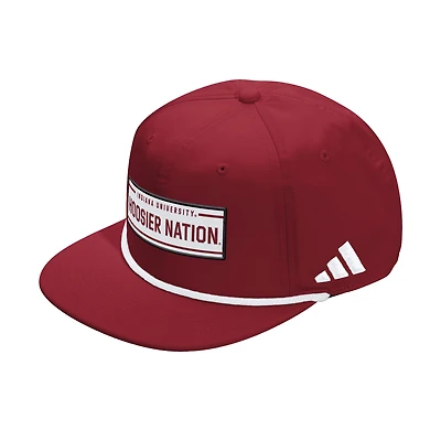 Unisex adidas  Crimson Indiana Hoosiers Locker Room Rope Adjustable Hat