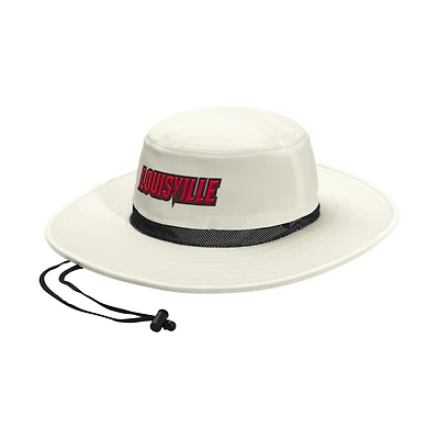 Unisex adidas  Cream Louisville Cardinals Wide Brim Boonie Bucket Hat